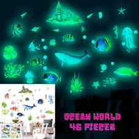 Ocean World glow in the dark wall art – LucyMelon