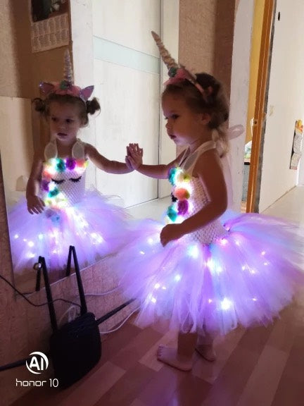 Unicorn LED Light Up Dress