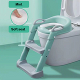 “Mint Step up cushioned toilet seat for children kids potty training ladder toilet safety non-slip lucymelon Sydney"